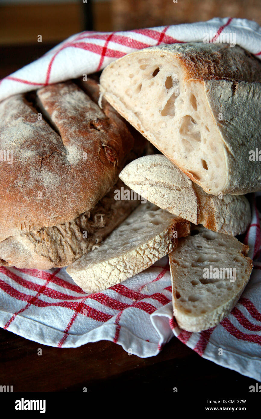 Close up of sourdough bread Stock Photo