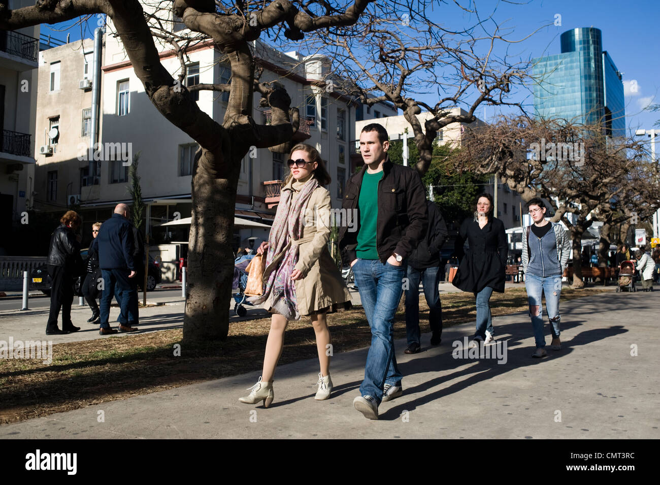 Rothschild Boulevard, Tel Aviv, Israel Stock Photo Alamy