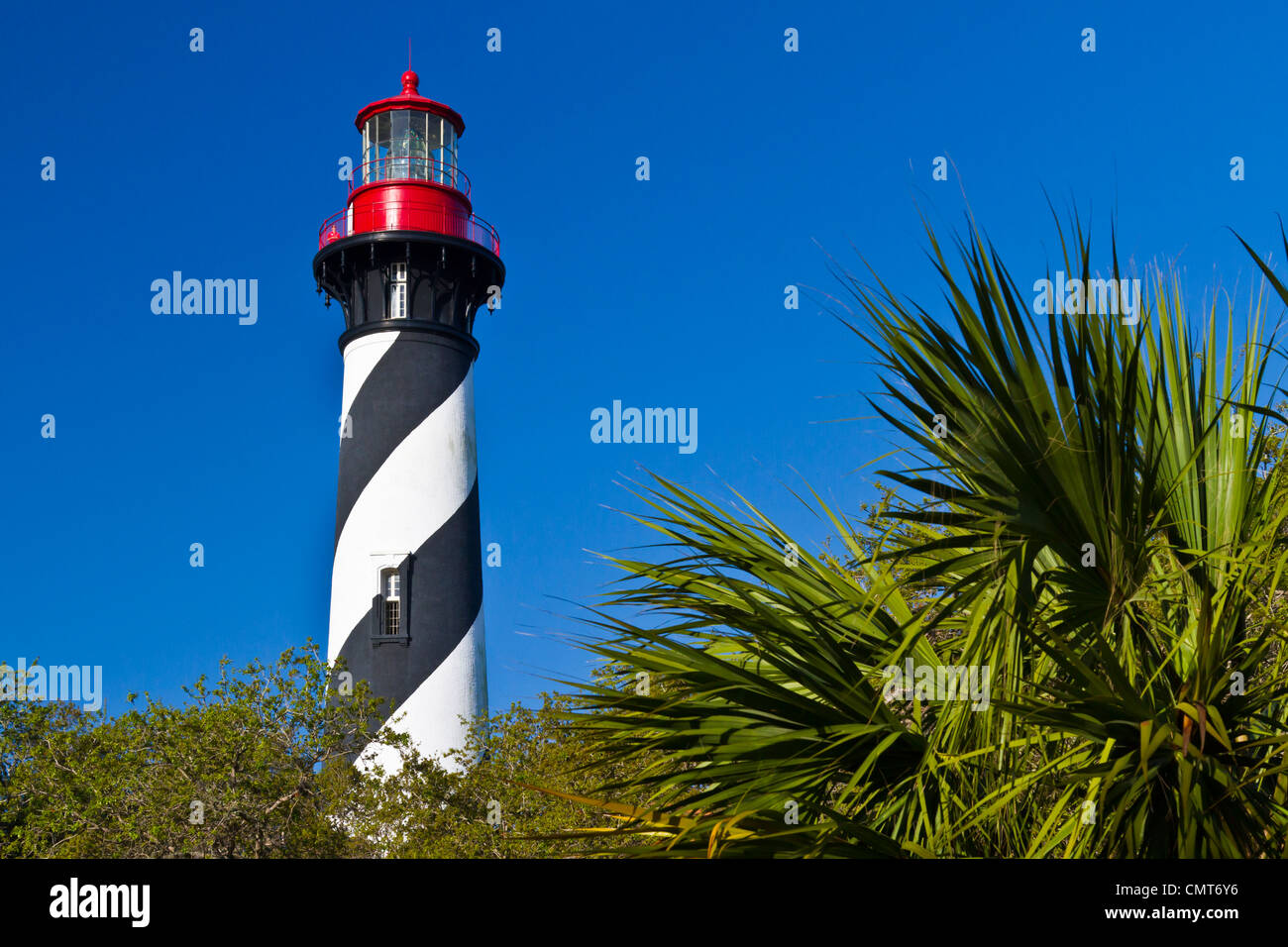 The lighthouse at St. Augustine, Florida, USA, America Stock Photo Alamy