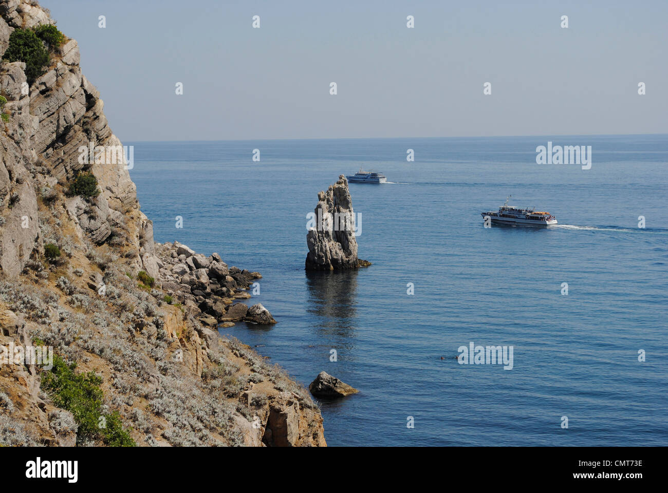 Ukraine. Autonomous Republic of Crimea. Black Sea Coast. around Gaspra. Stock Photo