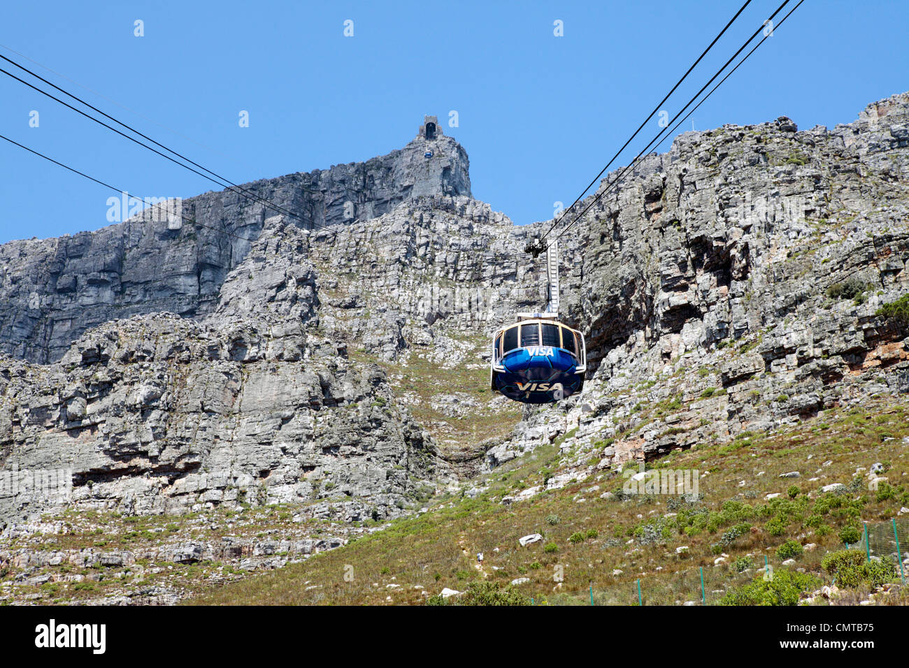 Cablecar Table Mountain South Africa Stock Photo