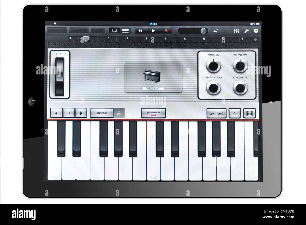 Tablet and Virtual Instruments Stock Photo Alamy