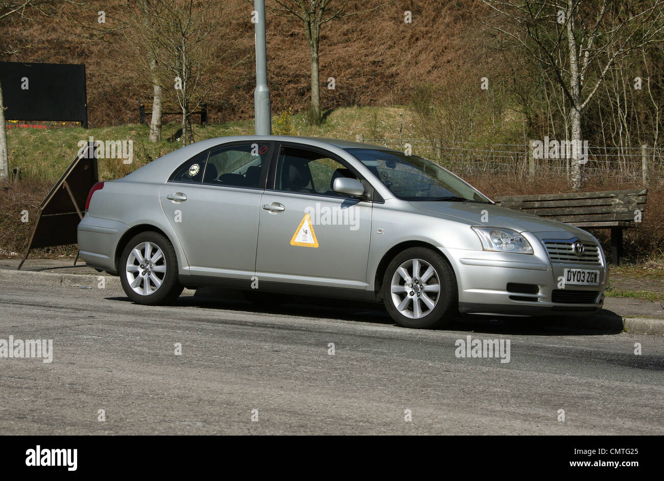 Toyota private hire taxi South Wales GB UK 2012 Stock Photo