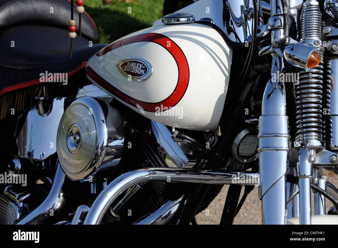 Harley Davidson Fatboy, motorcycle, made in USA Stock Photo Alamy