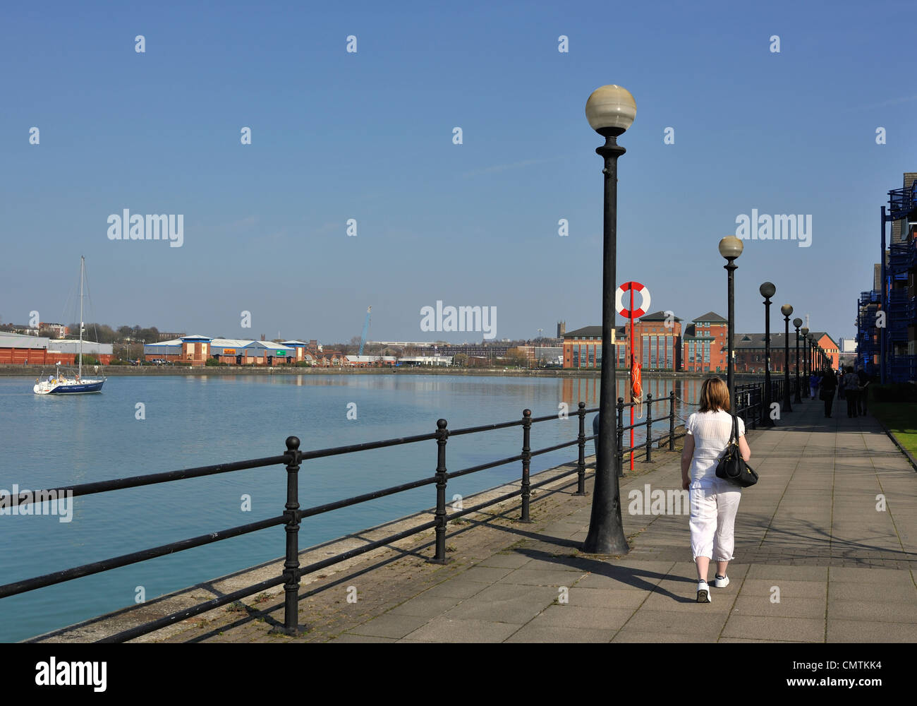 Water Front at Preston Marina Stock Photo Alamy