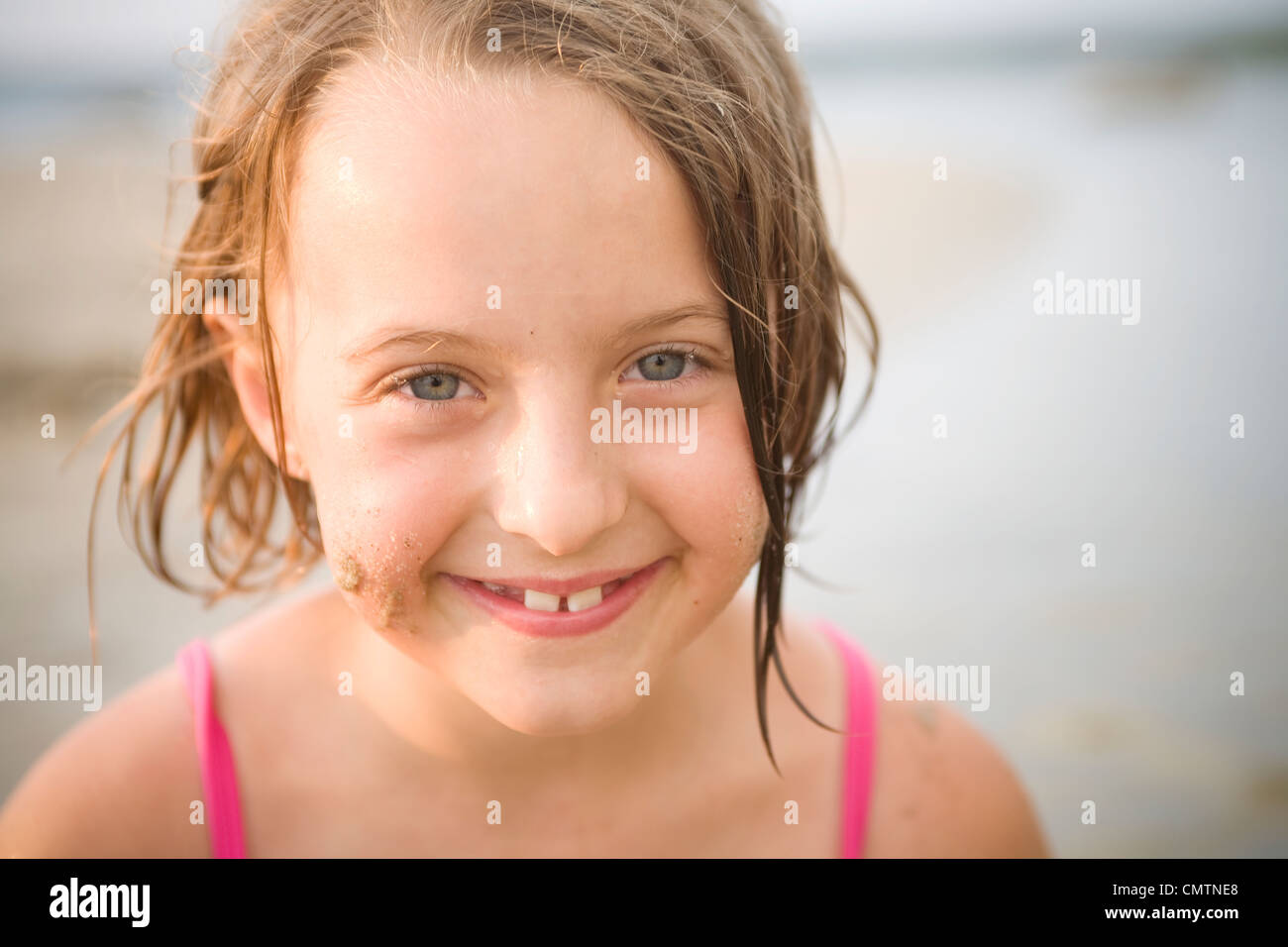 Portrait of a girl, Grand Beach, Manitoba Stock Photo Alamy