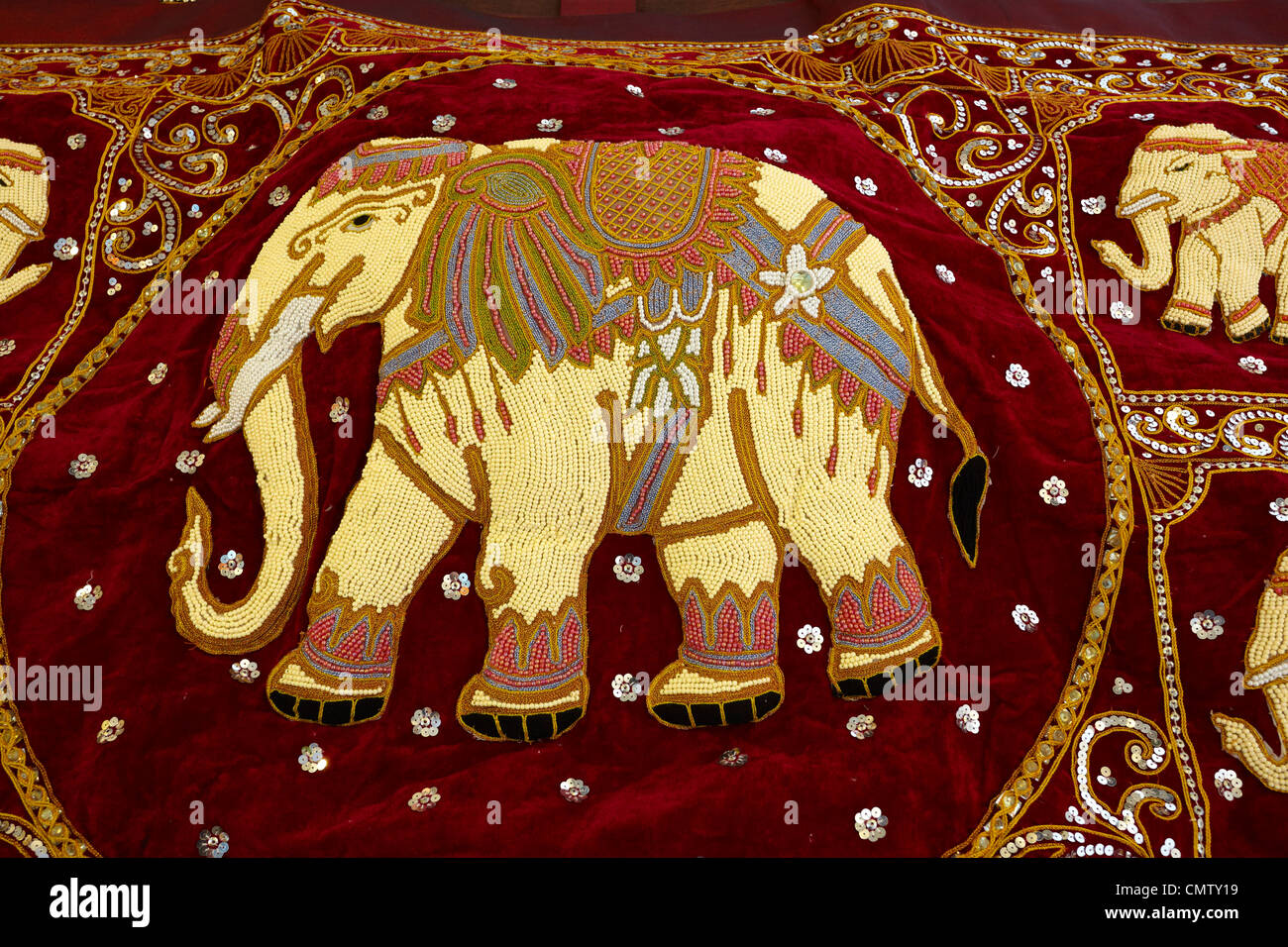 Sri Lanka - Kandy, shop with decorative materials, art deco, popular