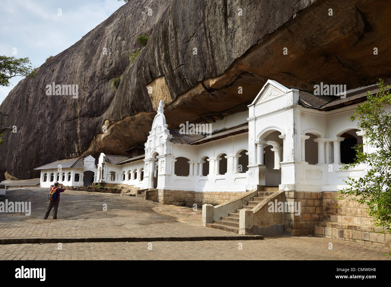 Sri Lanka - Buddish Cave Temple Dambulla, Kandy province, UNESCO World Heritage Site Stock Photo