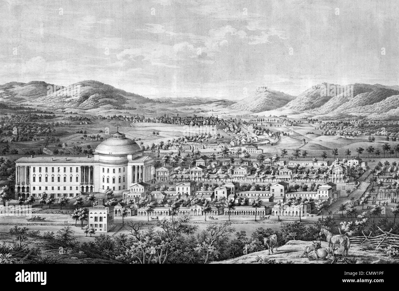 Monticello jefferson Black and White Stock Photos & Images Alamy