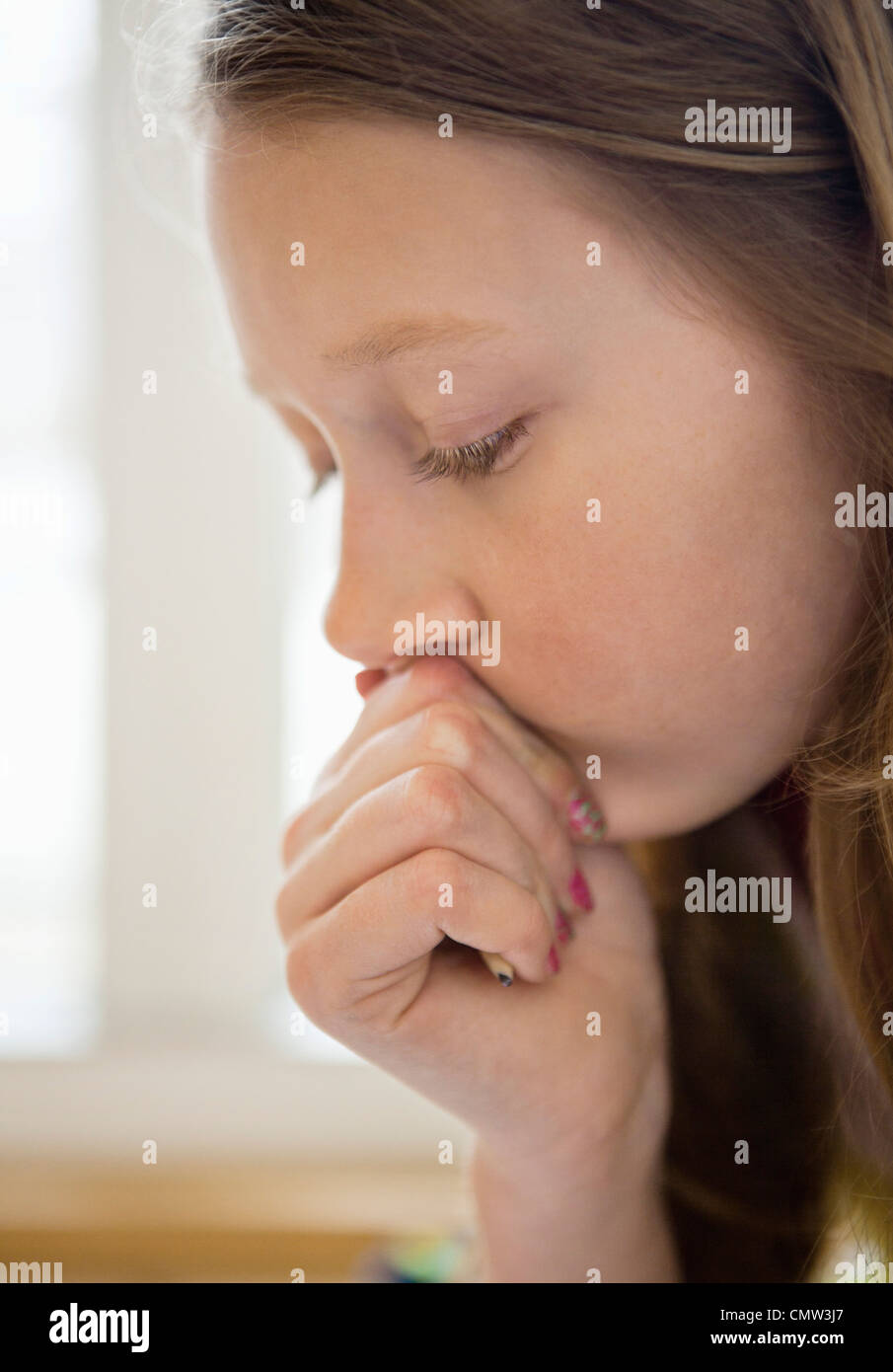 Close up caucasian girl hi-res stock photography and images - Alamy
