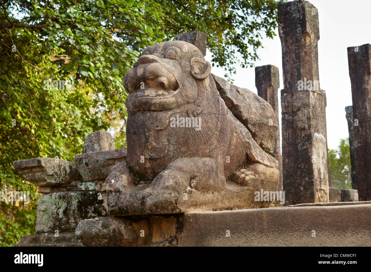 Sri Lanka ruins of ancient royal residence, Polonnaruwa, Ancient City