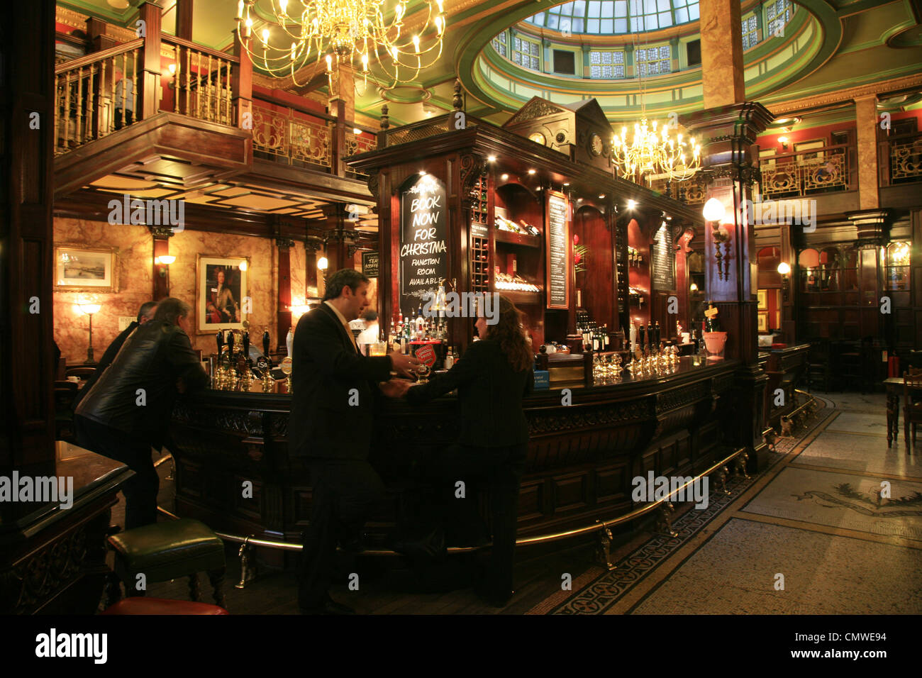 London, UK November 04, 2010 Inside view of a public house, known as