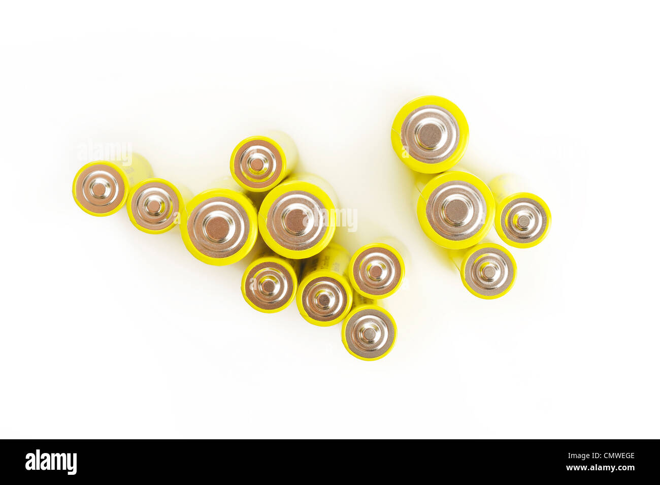 battery on a white background Stock Photo Alamy