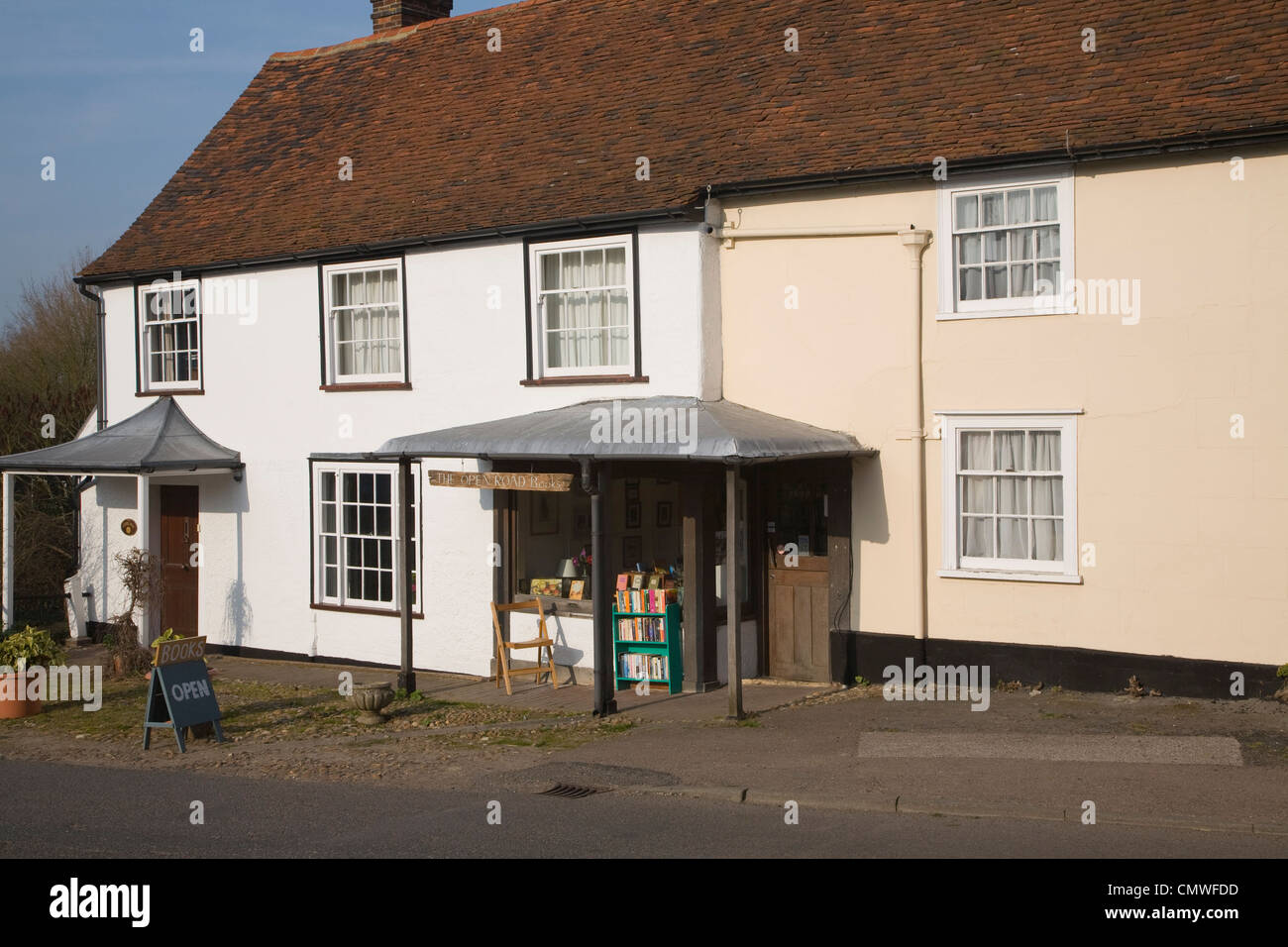 Village bookshop Stoke by Nayland, Suffolk, England Stock Photo