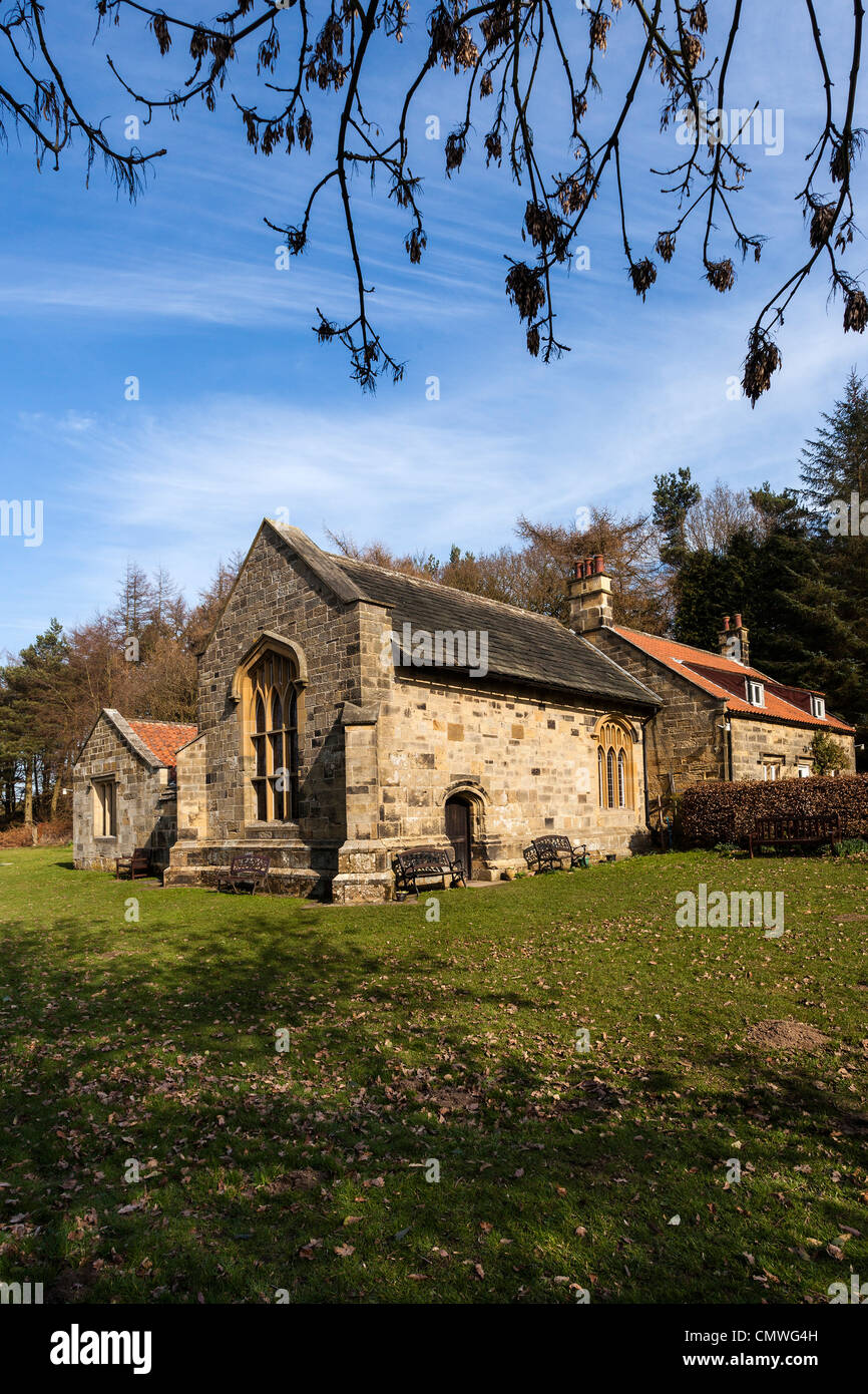 Lady Chapel, The Shrine of Our Lady of Mount Grace, Osmotherley, North York Moors National Park Stock Photo