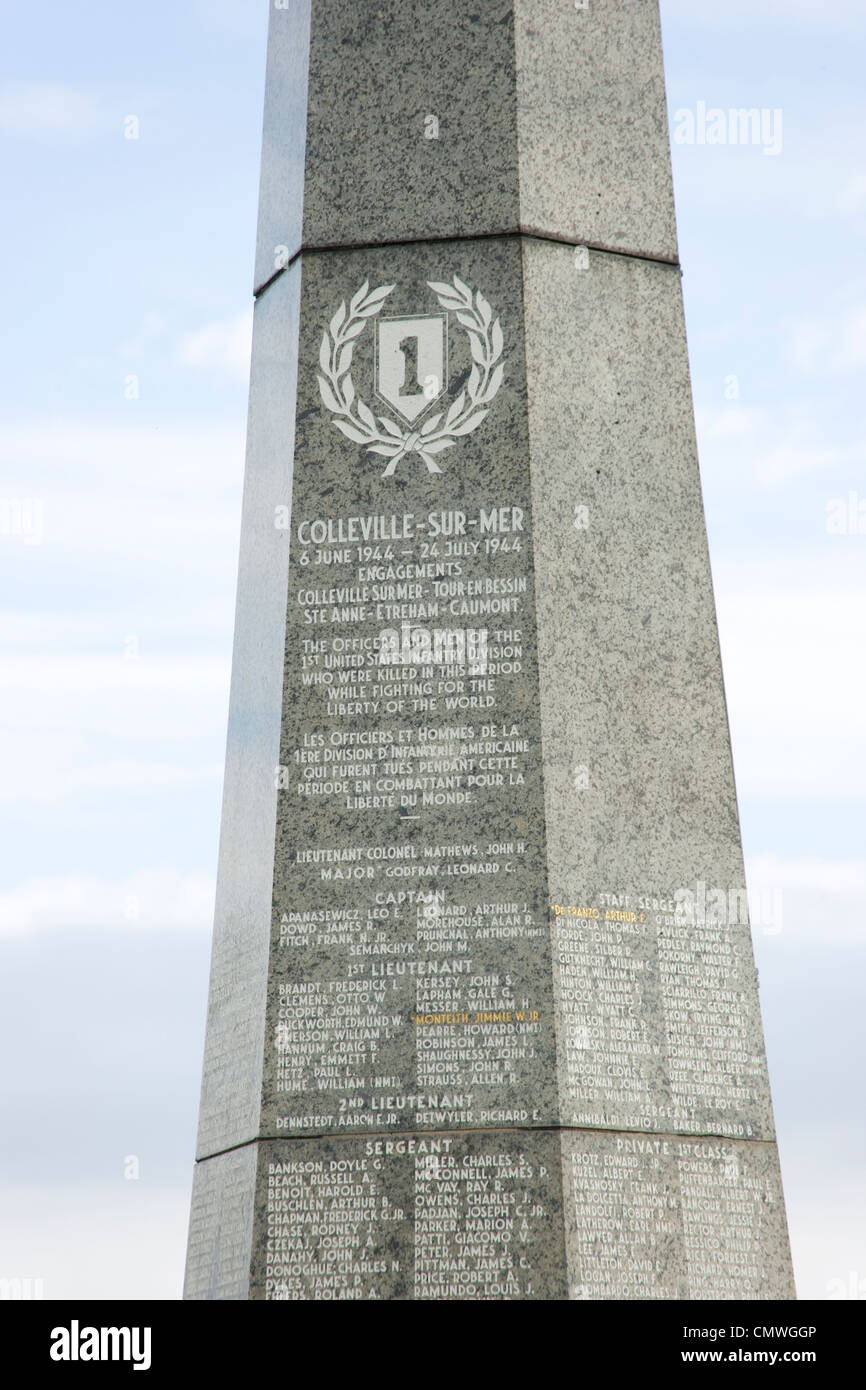 First Infantry Memorial The Big Red One Overlooking Omaha