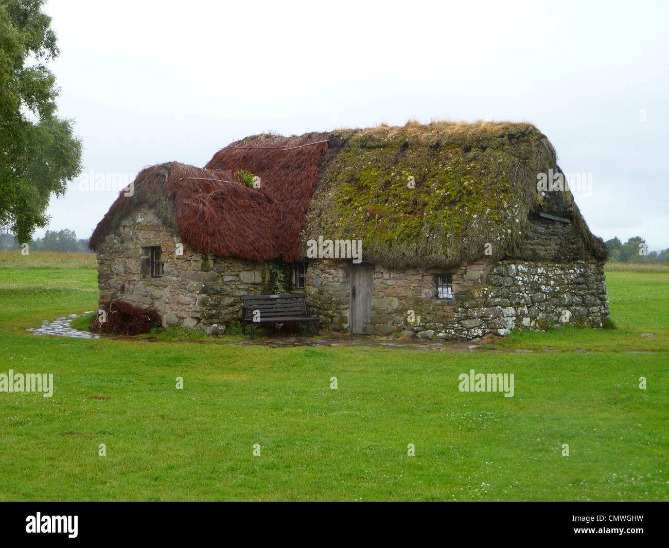 Old Leanach Cottage Culloden Scotland, The only building left standing