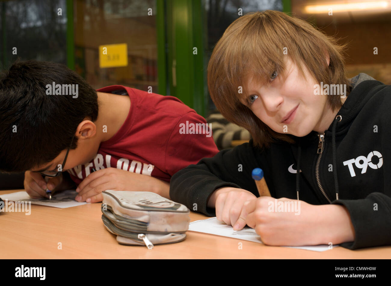 School children Germany Stock Photo Alamy