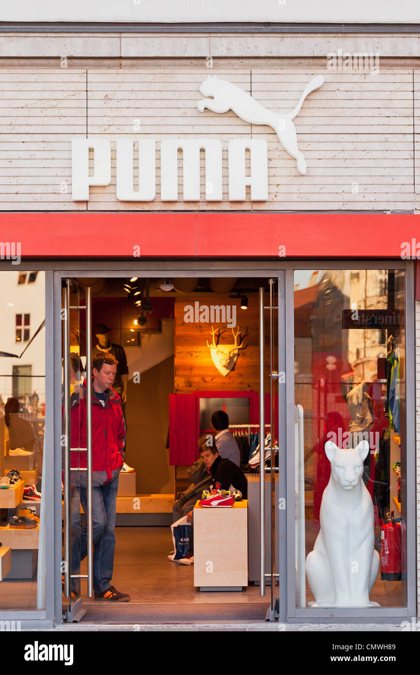Puma store front in Munich, Germany Stock Photo - Alamy