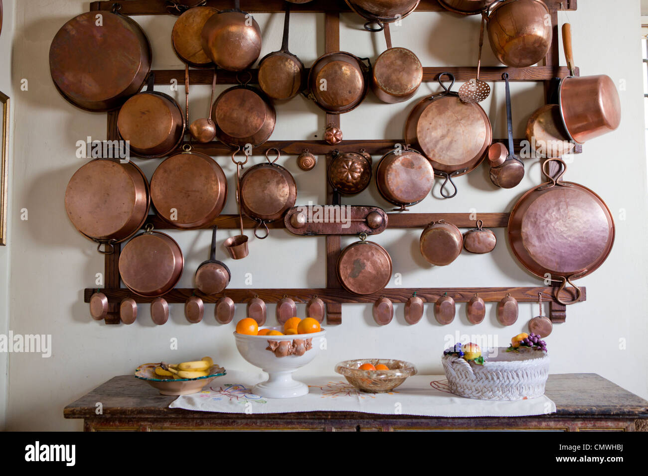 Copper pots and pans hires stock photography and images Alamy