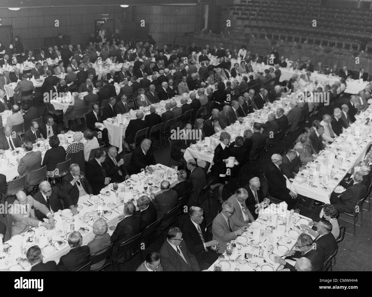 Banquet, Goodyear Tyre & Rubber Company (Great Britain) Ltd., Wolverhampton, 27668. A banquet held in the Civic Hall, Stock Photo