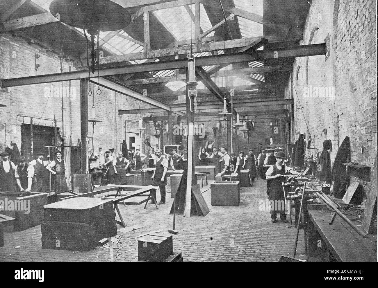 Safe Makers, George Price's Safe, Lock & Engineering Company Ltd., Wolverhampton, late 20th cent. A print from a 1911 Stock Photo