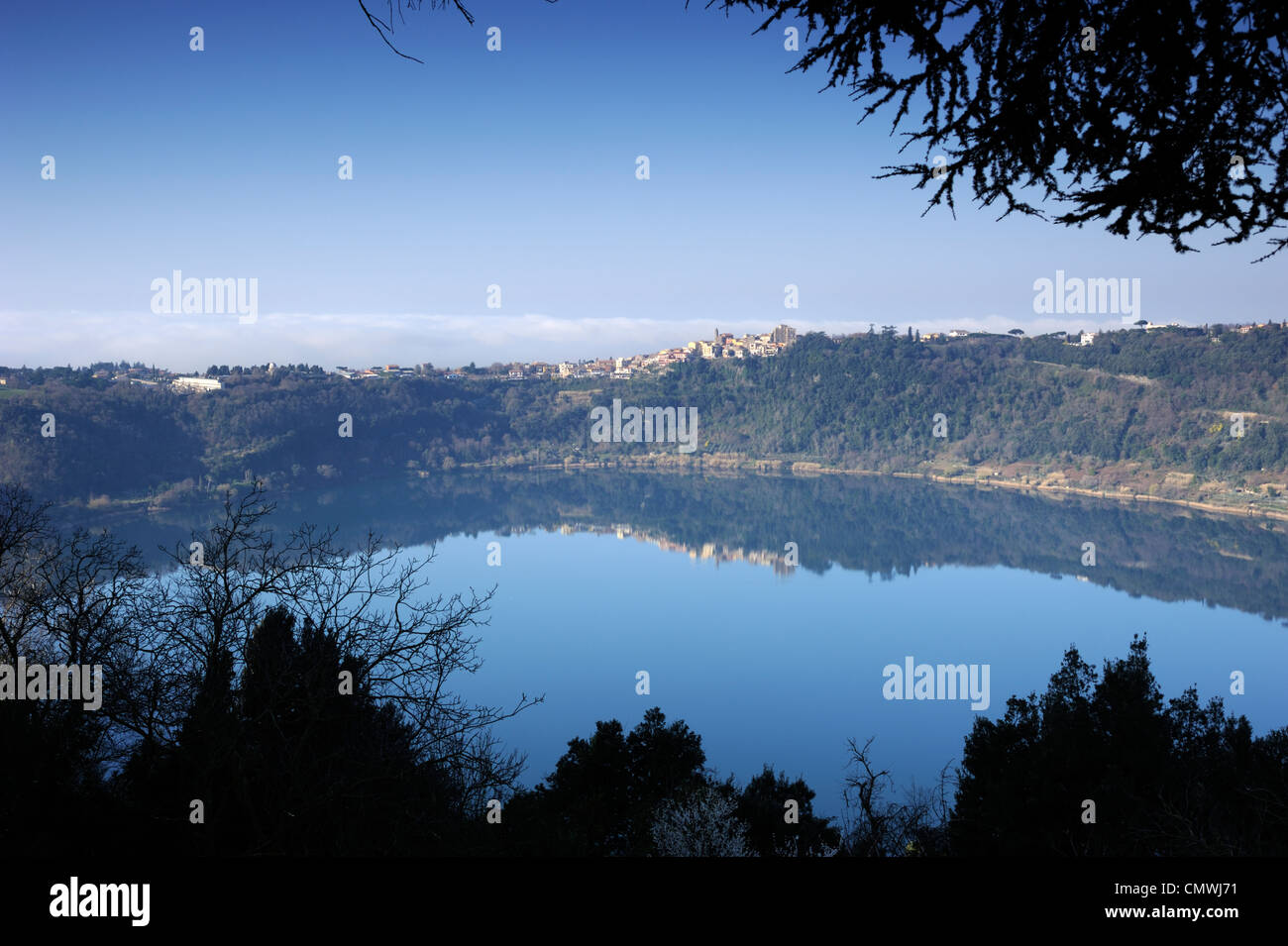 Italy, Lazio, Nemi lake and Genzano Stock Photo
