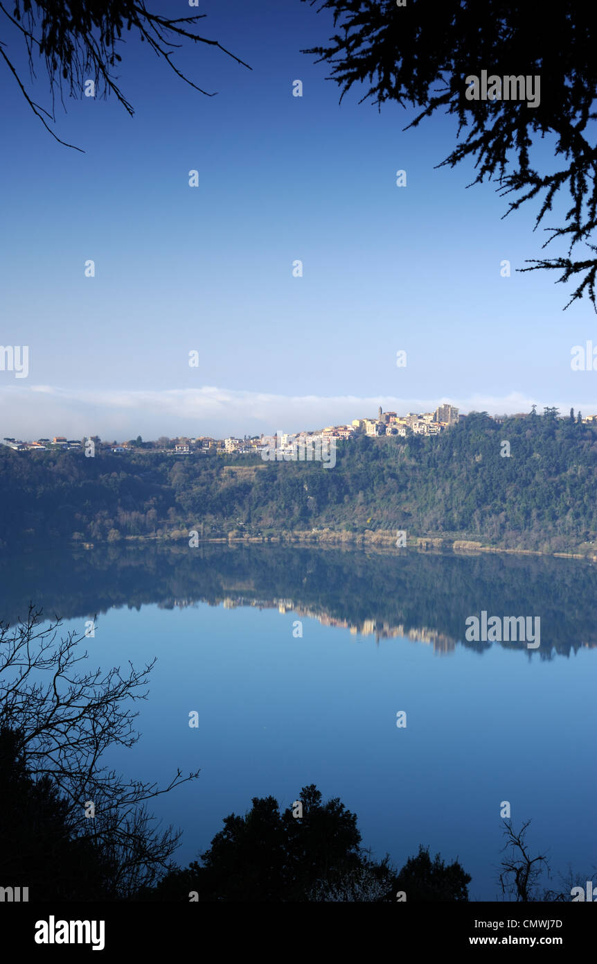 Italy, Lazio, Nemi lake and Genzano Stock Photo