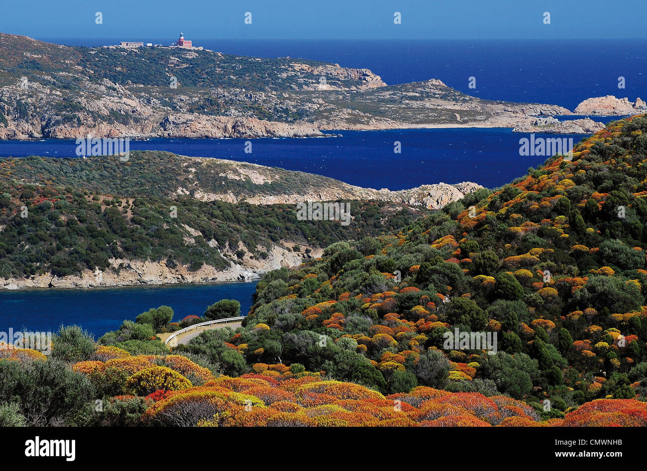Italy Sardinia South coast to east of Capo Spartivento Stock Photo