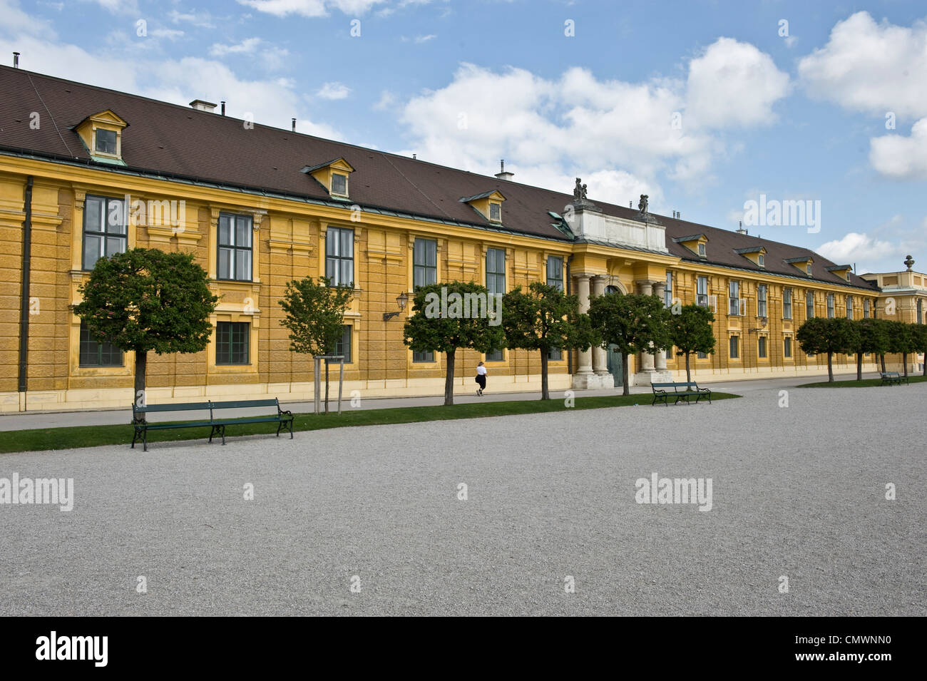 side shot of a palace in Austria. Stock Photo