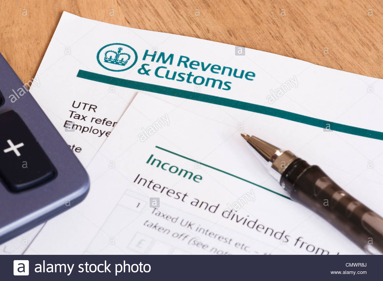 Tax Return Form Hmrc Stock Photos & Tax Return Form Hmrc Stock Images