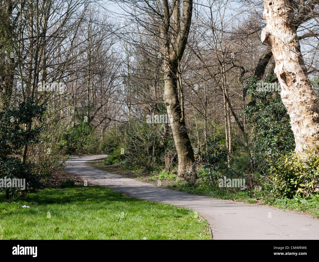 Spring in Park, Oldham, UK Stock Photo Alamy