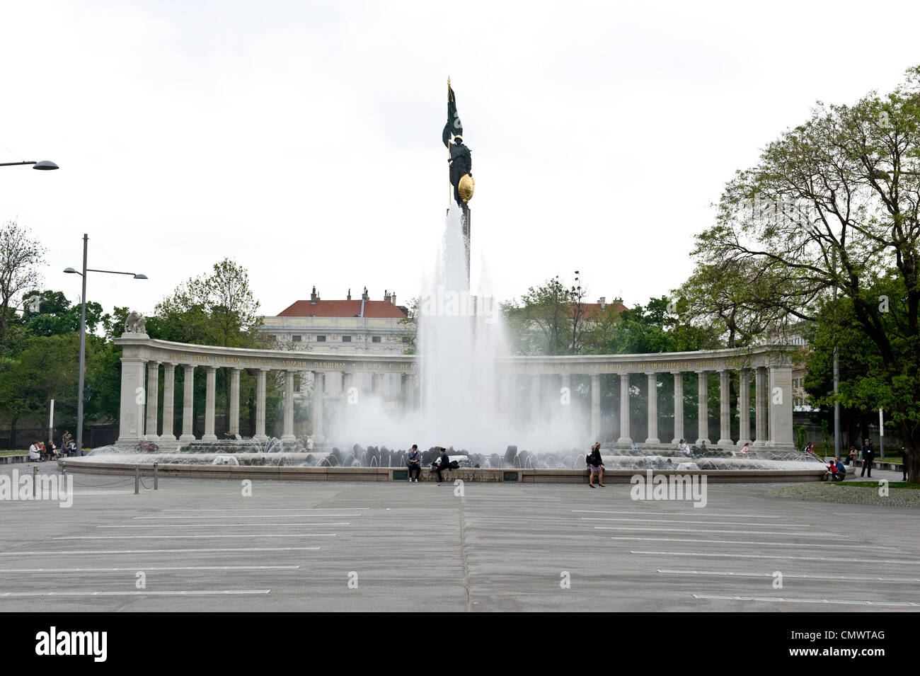 Hochstrahlbrunnen monument in Europe Stock Photo Alamy