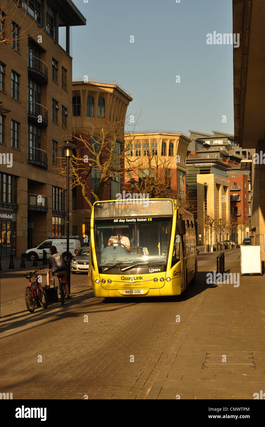 Quaylink bus Newcastle upon Tyne Stock Photo Alamy