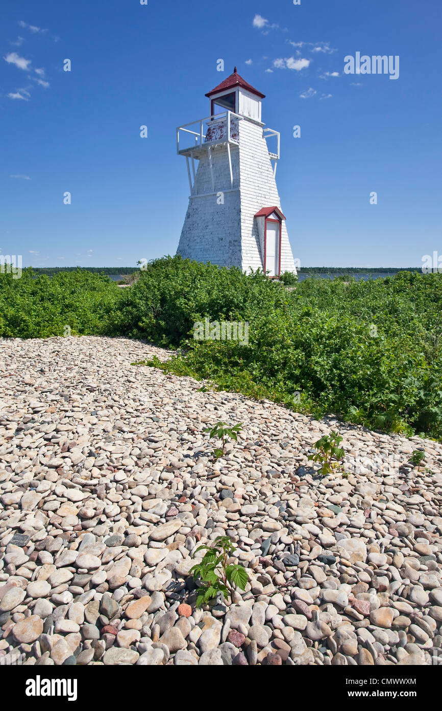 Gull Harbour Lighthouse on Lake Winnipeg, Hecla Island Provincial Park