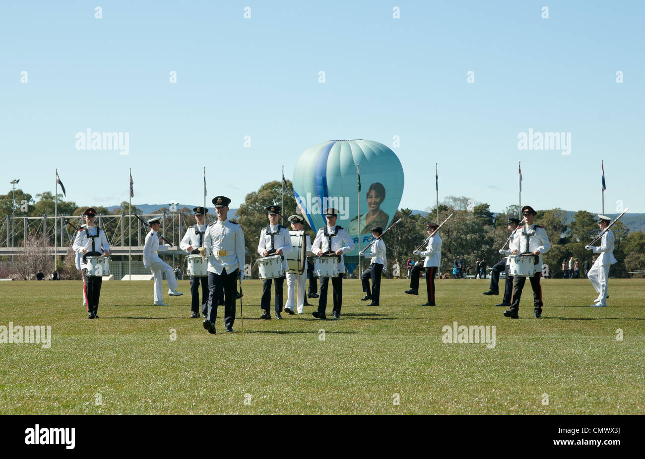 armed forces band at the australian defence force academy Stock Photo