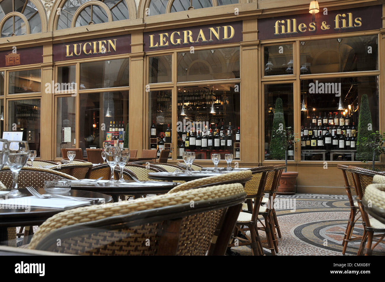 wine store Lucien Legrand Vivienne Gallery Paris France Stock Photo - Alamy