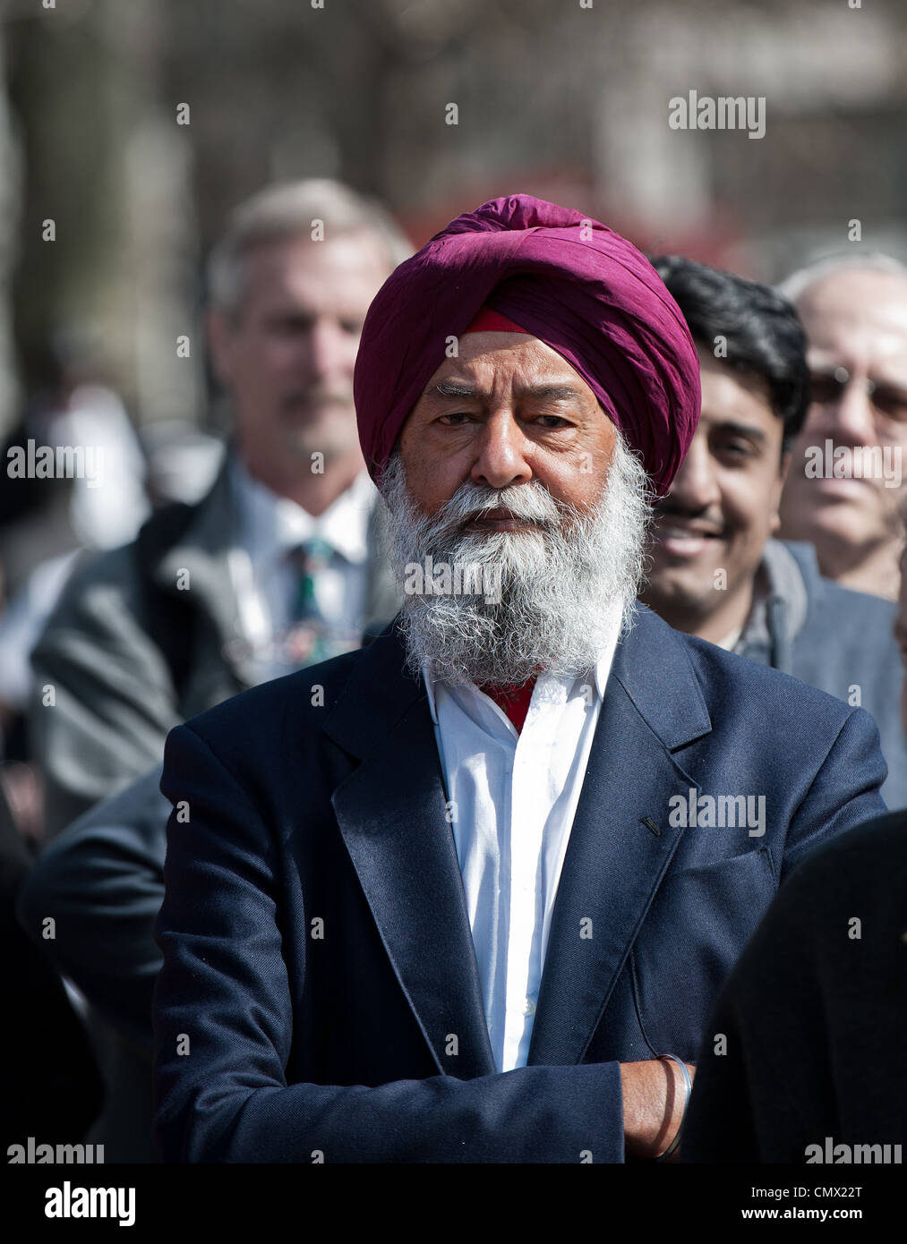 An elderly Sikh man Stock Photo