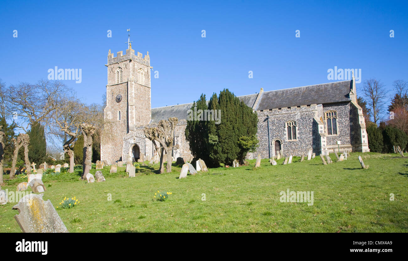 Parish church of St Mary and St Peter, Kelsale, Suffolk, England Stock Photo