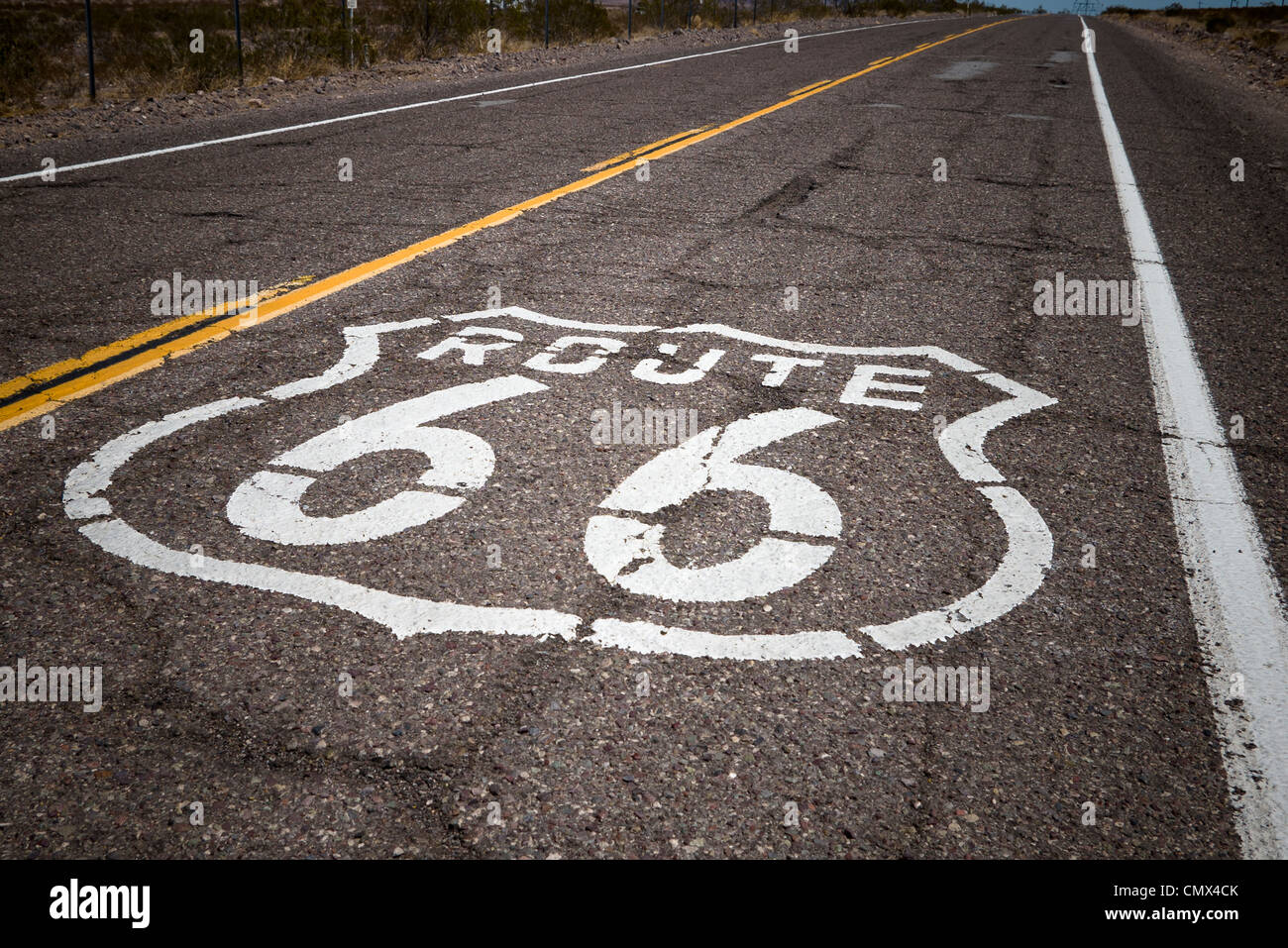 United States, California, Barstow, View of route 66 Stock Photo Alamy