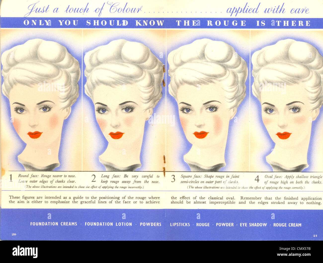 Advertisement for Boots Number Seven cosmetic range Stock Photo Alamy