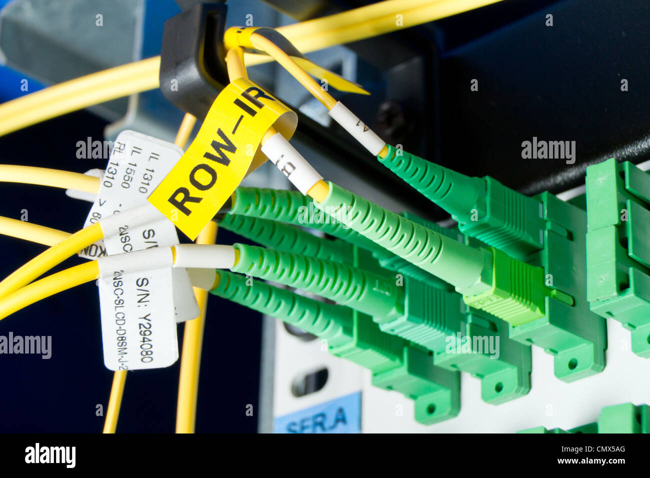 optic fiber hub as part of infrastructure Stock Photo Alamy