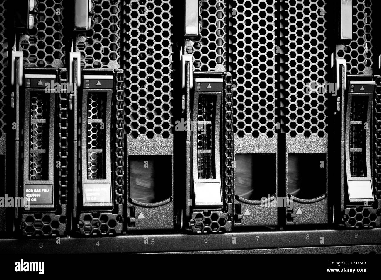 Detail of hard drive cluster in data center Stock Photo Alamy