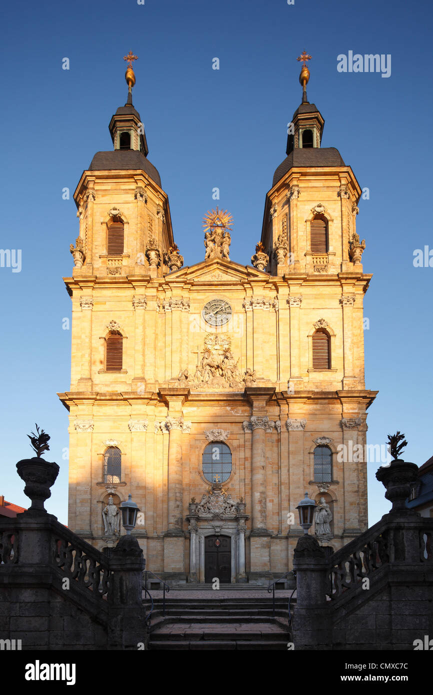 Germany, Bavaria, Franconia, Franconian Switzerland, View of Trinity church in Goessweinstein Stock Photo