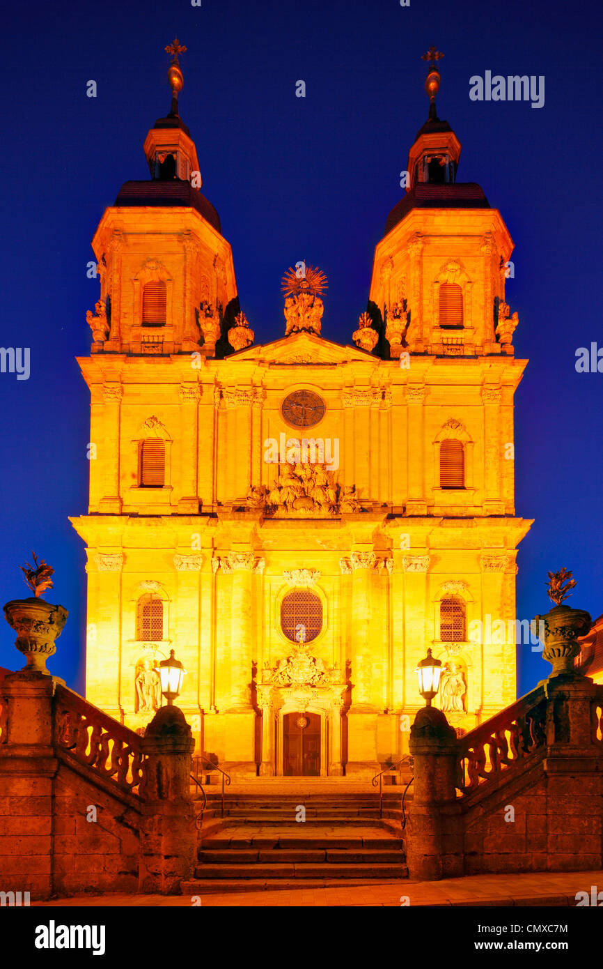 Germany, Bavaria, Franconia, Franconian Switzerland, View of Trinity church in Goessweinstein Stock Photo