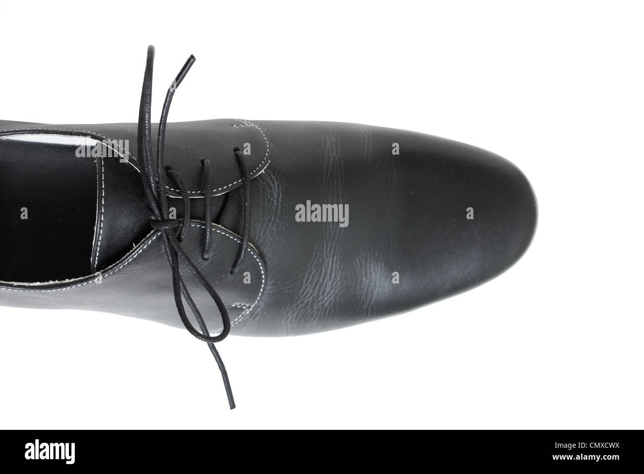 Black leather shoe hi-res stock photography and images - Alamy