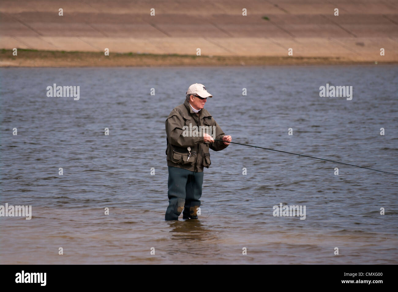 Man Angler Fly Fisherman Fly Fishing Angling Stock Photo Alamy