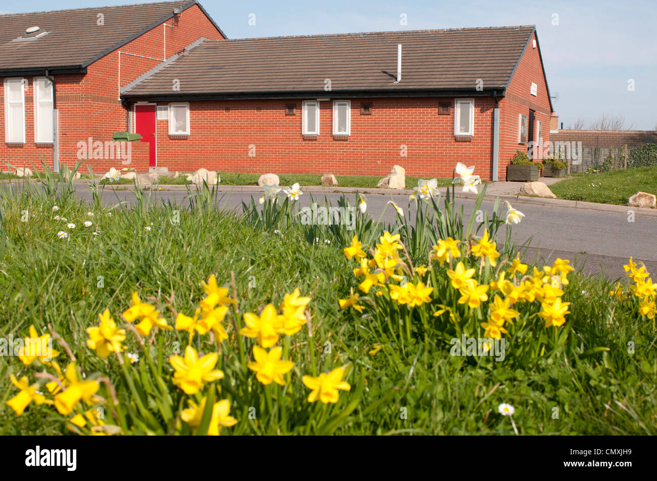 Kippax Community Centre in springtime Stock Photo Alamy