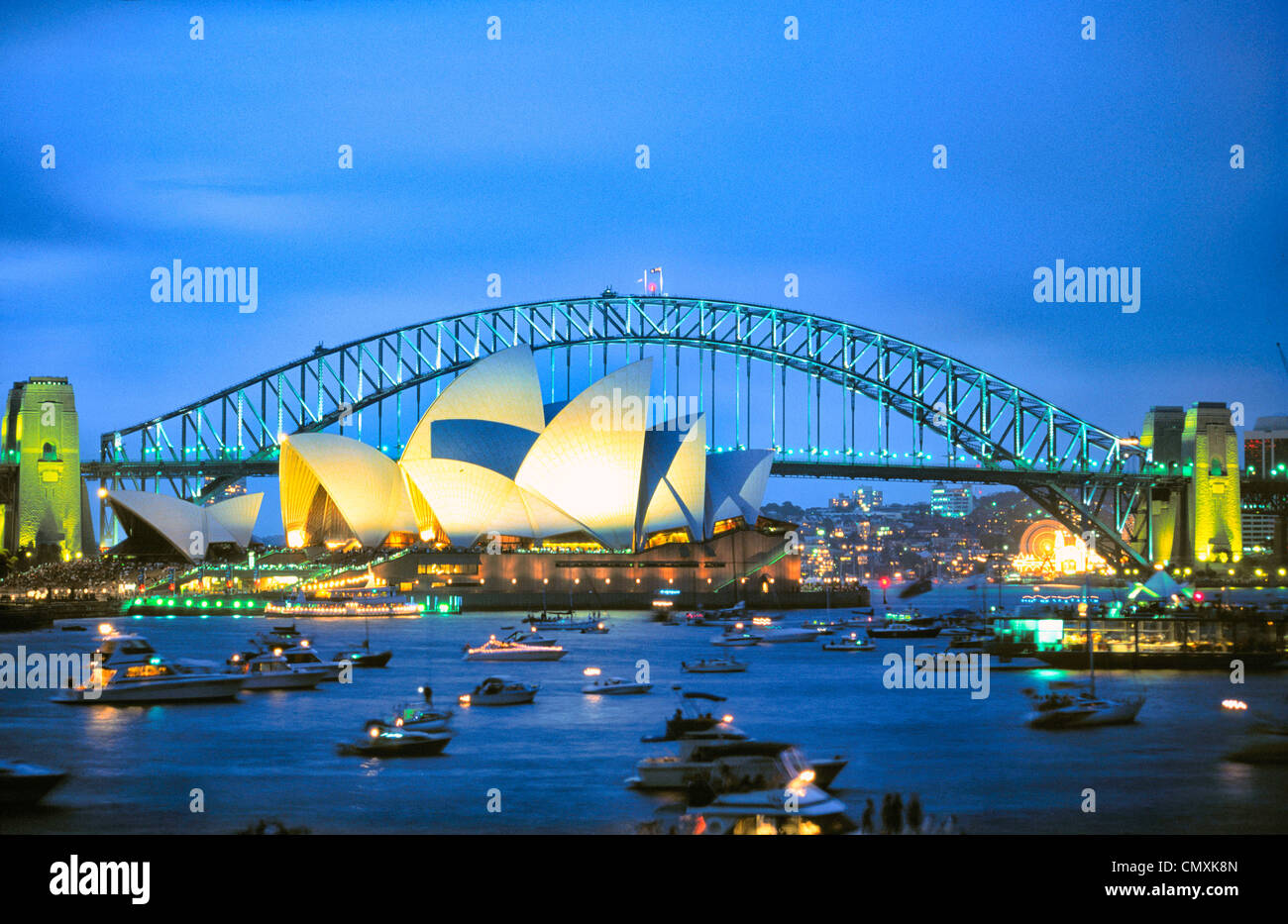 Australien Sydney Opera House Harbour Bridge Stock Photo Alamy