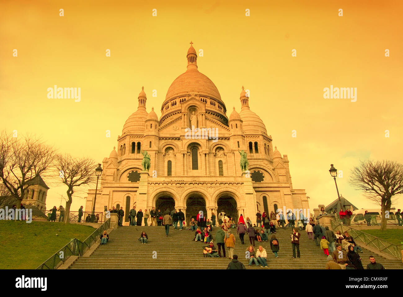 Paris sacre coeur stairs hires stock photography and images Alamy